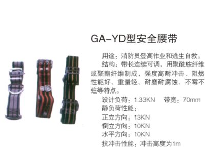 GA-YD型安全腰带