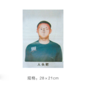 人头靶纸